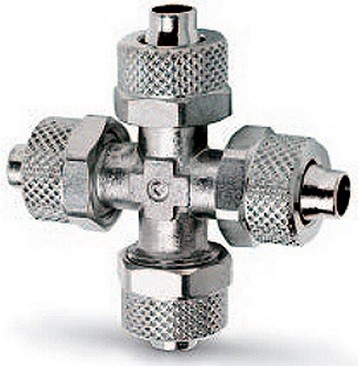 Штуцер с накидной гайкой Camozzi 1463 8/6-1/4