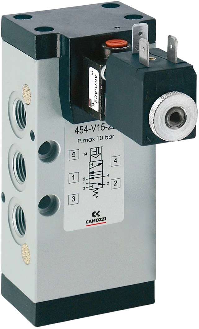 Распределитель электропневматический Camozzi 454-V16-22 купить в ...