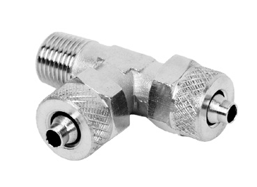 Тройник с накидной гайкой Camozzi R1420 10/8-1/4
