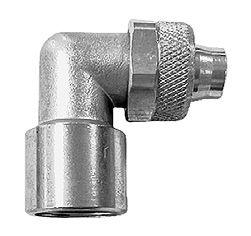 Фитинг угловой с накидной гайкой Camozzi R1493 10/8-1/4