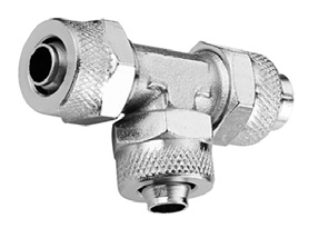 Тройник с накидной гайкой Camozzi R1540 10/8-6/4
