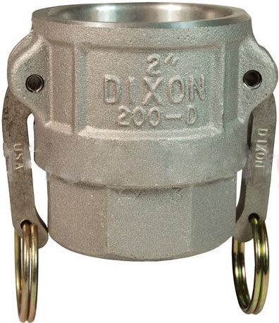 Розетка с внутренней резьбой типа D алюминиевая Dixon DAL200DB 2