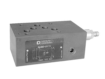 Клапан предохранительный модульный прямого действия DUPLOMATIC MS S.p.a. PRM5-AT210/10N/K, CETOP 05, одиночный в канале A со сбросом в T