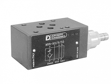 Клапан обратный с дросселем модульного исполнения DUPLOMATIC MS S.p.a. MVR-RS/P/50, CETOP 03, 350 бар