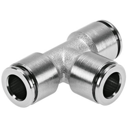 Тройник цанговый E.MC SPE-06P из нержавеющей стали