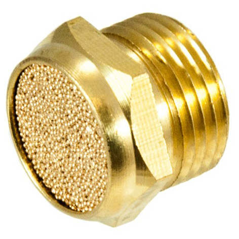 Глушитель латунный резьбовой пневматический E.MC V-20 3/4