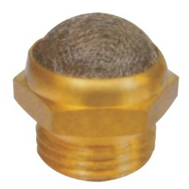 Глушитель латунный резьбовой пневматический E.MC VD-08 1/4