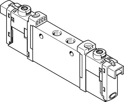 Распределитель с электромагнитным управлением Festo VUVG-L10-T32C-AT-M5-1H2L-W1