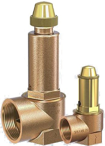 Клапан предохранительный бронзовый резьбовой Goetze 652-sGIK-Ду40-f/f-40/40-FKM (DN40)