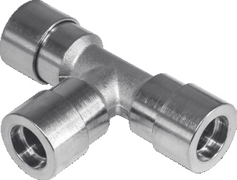 Тройник цанговый KIPVALVE KFT-10 [M01]