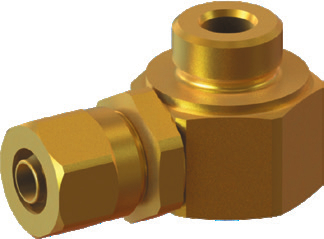 Штуцер угловой с накидной гайкой KIPVALVE KNL-G1/2-10 [M01]