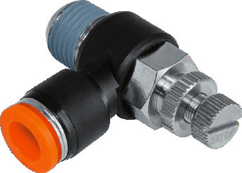 Дроссель с обратным клапаном KIPVALVE KSLA-1/2-10 [M01]