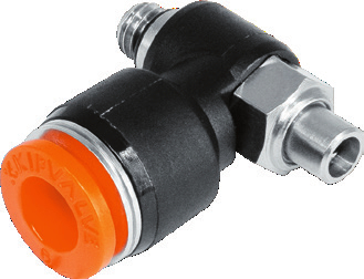 Дроссель с обратным клапаном KIPVALVE KSLA-1/2-10-S [M01]