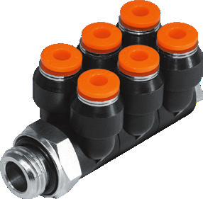 Коллектор цанговый KIPVALVE KSLV6-G1/4-10 [M01]