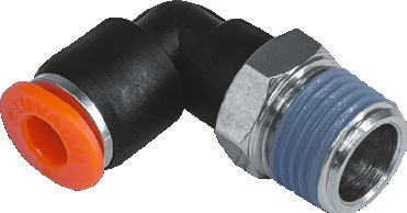 Штуцер цанговый угловой KIPVALVE KSML-M5-6 [M01]