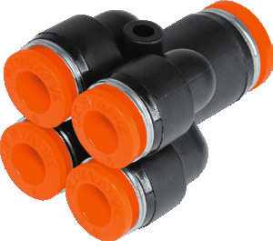 Коллектор цанговый KIPVALVE KSQ-6-4 [M01]