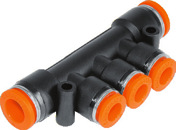 Коллектор цанговый KIPVALVE KST3-10-8 [M01]