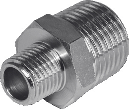 Ниппель резьбовой KIPVALVE TS-M-1/4-1/8 [M01]