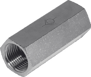 Ниппель резьбовой с обратным клананом KIPVALVE TSCV-G1/8 [M01]