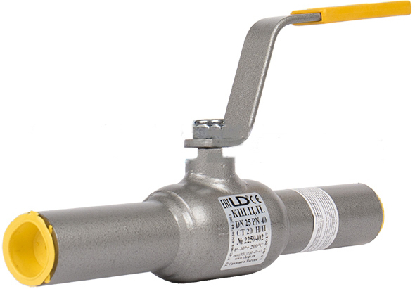 Кран шаровой полнопроходной под приварку 75 мм LD КШЦП Ру40 Ду25 (PN40 ...