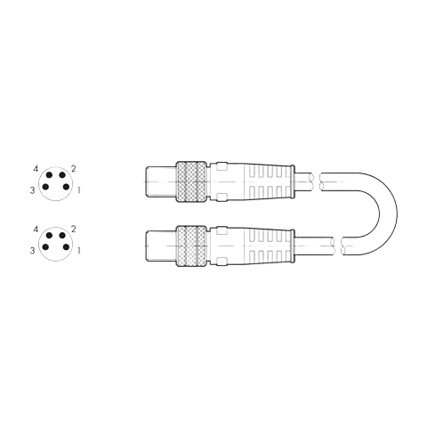 Разъём M8x1 Metalwork  0240010201