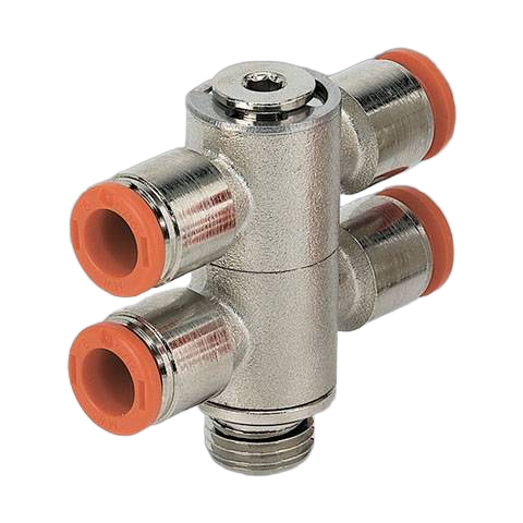 Тройник цанговый Metalwork RL51 6 M5 2L51007