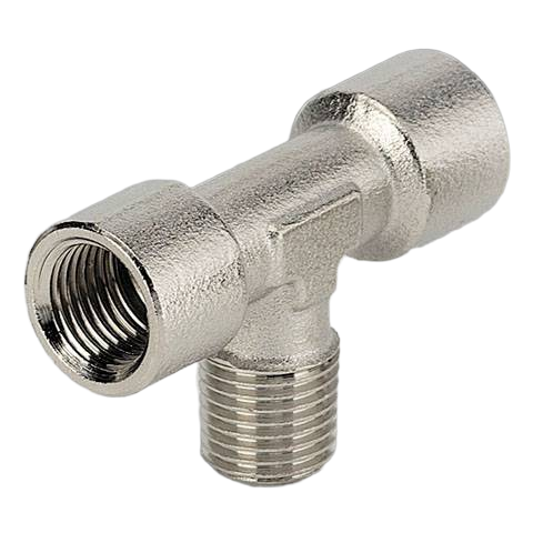 Тройник T-образный с внутр.-нар. резьбой осевой G1/8-R1/8 Metalwork A12 1/8 - 1/8 2112001