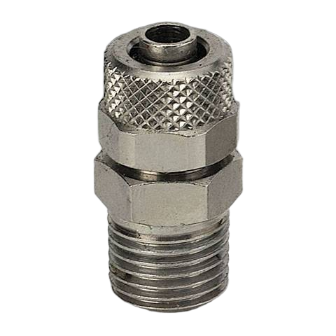 Штуцер прямой с нар. резьбой с накидной гайкой R1/8-8/6 мм Metalwork C1 8/6 1/8 2301003