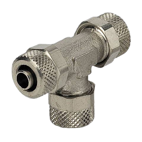 Тройник T-образный с накидной гайкой 8/6 мм Metalwork C9 8/6 2309002