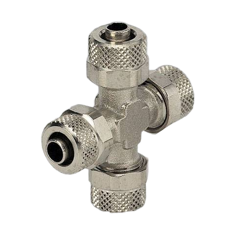 Крестовина X-образная с накидной гайкой 10/8 мм Metalwork С11 10/8 2311003