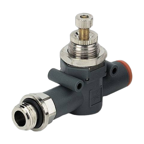 Дроссель с обратным клапаном, M5-4 мм Metalwork RFL L U M5-Ø4 9041401