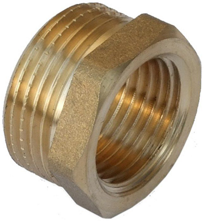 Футорка латунная Ру16 Ду20-15 (PN16 DN20-15) штуцер-муфта купить в ...