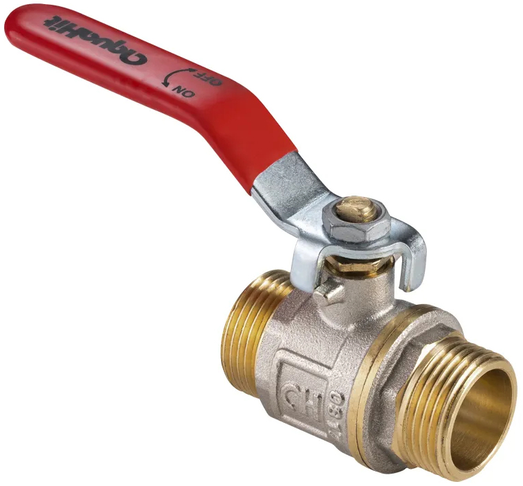 Кран шаровой полнопроходной комбинированный латунный AquaHit Ду15 Ру25 ...