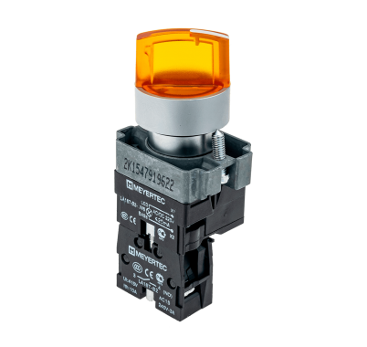 Переключатель с LED подсветкой с фиксацией MEYERTEC MTB2-BK2561