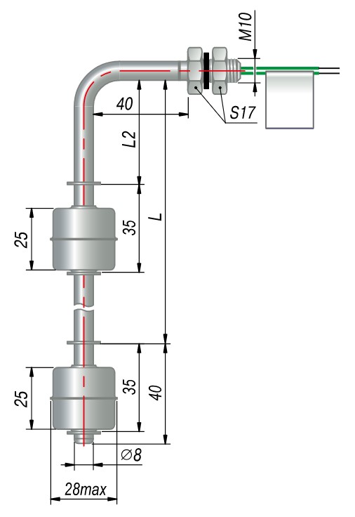 Датчик поплавковый ОВЕН ПДУ-1.2.150.К.50.К купить в интернет-магазине ...