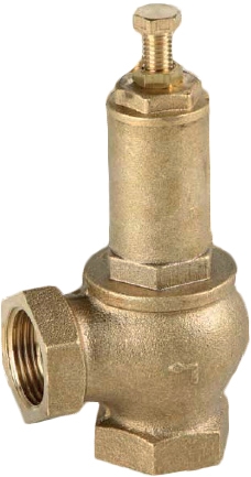 Клапан предохранительный резьбовой латунный Genebre 3190-03 Ру16 Ду10 (PN16 DN10 )