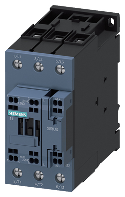 Контактор для применения в ЖД отрасли Siemens 3RT2037-3XB40-0LA2