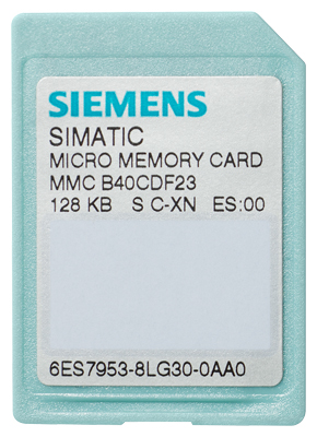 Микрокарта памяти MMC для S7-300/C7/ET 200 S7 SIMATIC Siemens 6ES79538LJ310AA0
