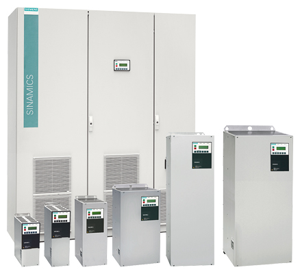 Преобразователь частоты Siemens SINAMICS G180 6SE0180-1BA34-6AA7 (250 кВт 460 A 3ф 400 В)