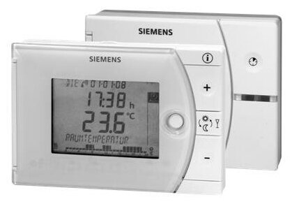 Комнатный температурный контроллер с 7-дневным таймером и приемником радио сигналов Siemens BPZ:REV24RFDC/SET