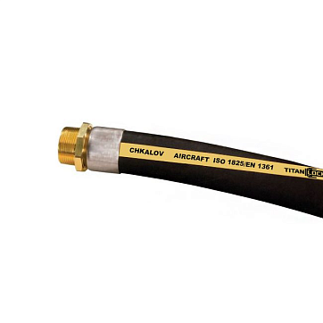 Рукав для авиационного топлива и заправки самолетов CHKALOV, нап-всас, вн.диам. 63 мм, -30C, 20 Бар, TL063CK TITAN LOCK