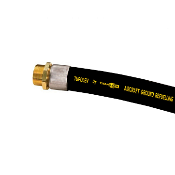 Рукав для авиационного топлива и заправки самолетов TUPOLEV, напорный, вн.диам. 100 мм, -30C, 20 Бар, TL100TV TITAN LOCK