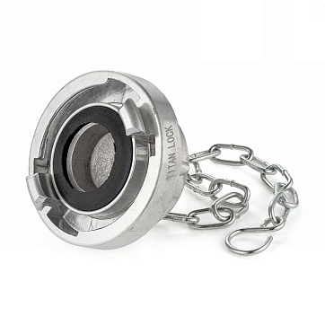 Cоединение типа Storz заглушка с крепежной цепью KA=31 алюминий TLSTORZ31 TITAN LOCK