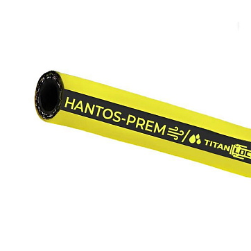 Рукав для воды и сжатого воздуха «HANTOS-PREM», желтый, вн. диам. 16мм, 28bar, TL016HS-PR TITAN LOCK
