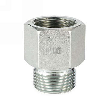 Ниппель переходной нержав. (AISI304) 1.1/2 НР BSP/ВР NPT TL1.1/2RMBS-FNP-S TITAN LOCK