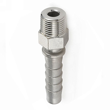 Штуцер для пара DIN 2826 с концом под рукав латунь нар.резьба 1 TLSTDIN-M1 TITAN LOCK