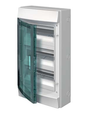 Бокс настенный 36М прозрачная дверь (3 ряда) Mistral65 (с клемм) ABB 1SLM006501A1206