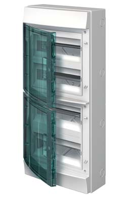 Бокс настенный 48М прозрачная дверь Mistral65 (с клемм) ABB 1SLM006501A1207