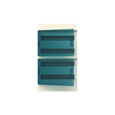 Бокс настенный Mistral41 72М (4х18)прозрачная дверь, +PE+N (84 клеммы), 382х656х ABB 1SPE007717F1121