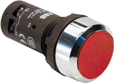Кнопка CP1-30R-01 без фиксации 1H3 красная ABB 1SFA619100R3041